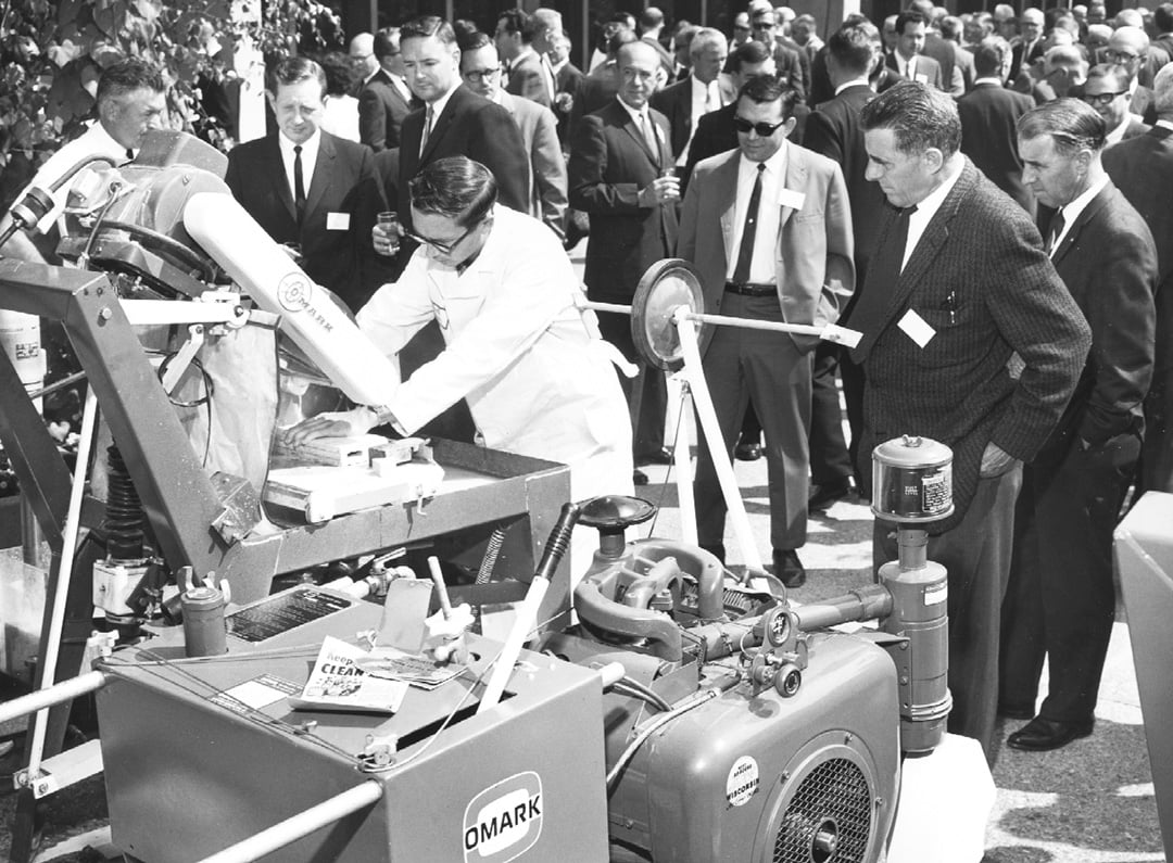 Omark equipment being used in 1965